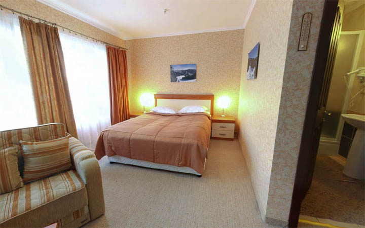 Standard room in hotel of Bukovel